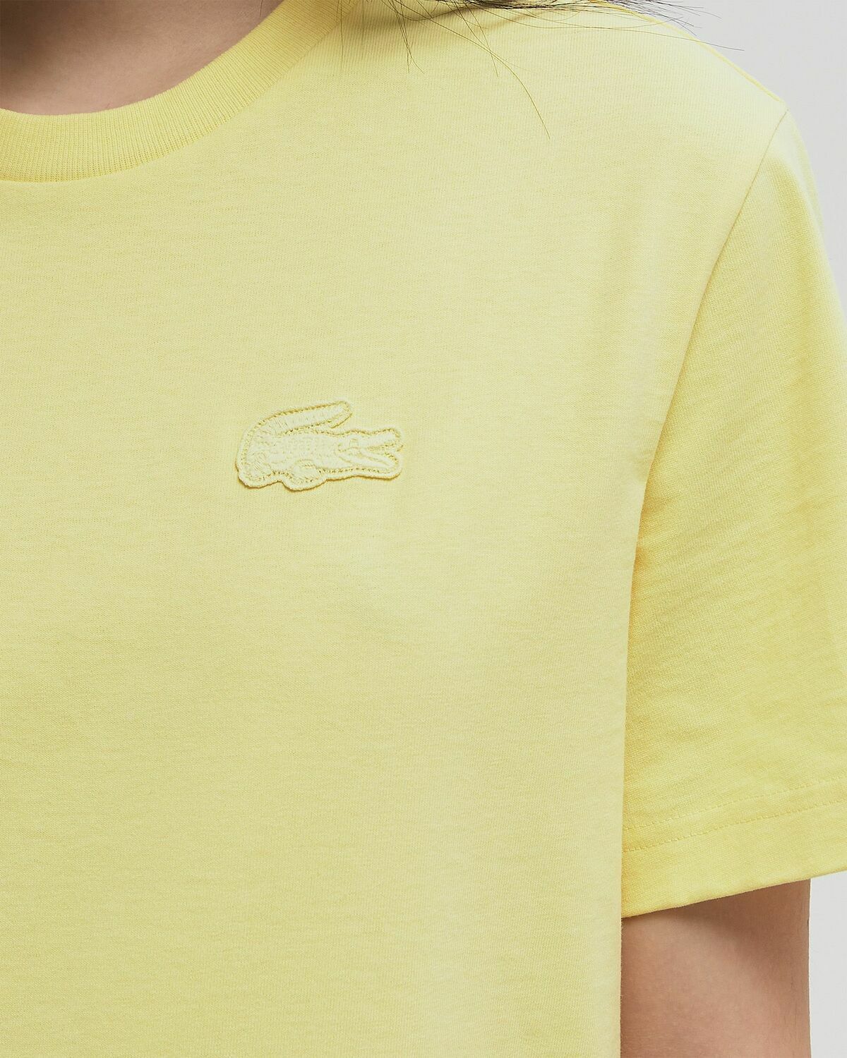 Lacoste LIFE TEE yellow Womens Shortsleefe