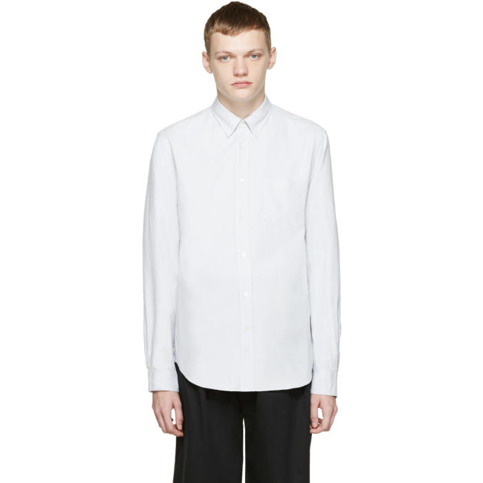 Acne Studios Grey Oxford Isherwood Shirt Acne Studios