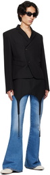 EGONlab Black Asymmetric Blazer