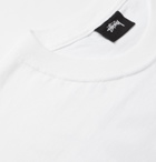 Stüssy - Logo-Printed Cotton-Jersey T-Shirt - White