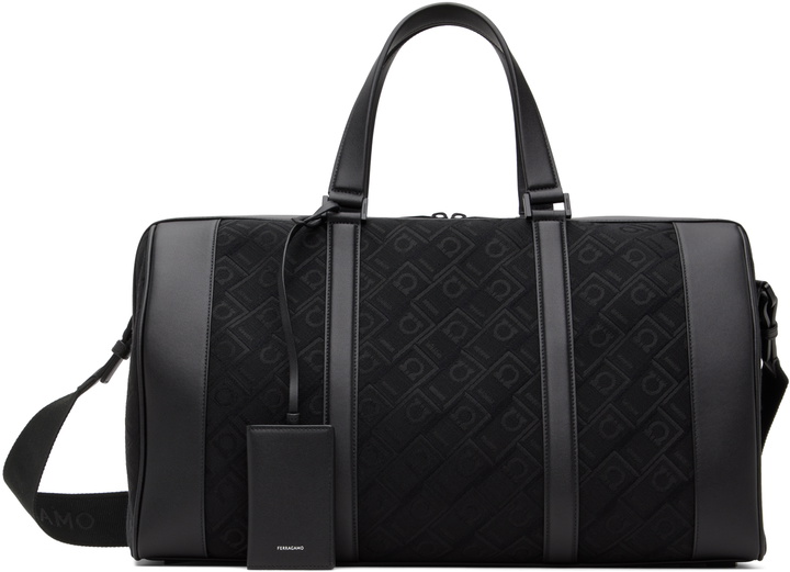 Photo: Ferragamo Black Monogram Duffle Bag