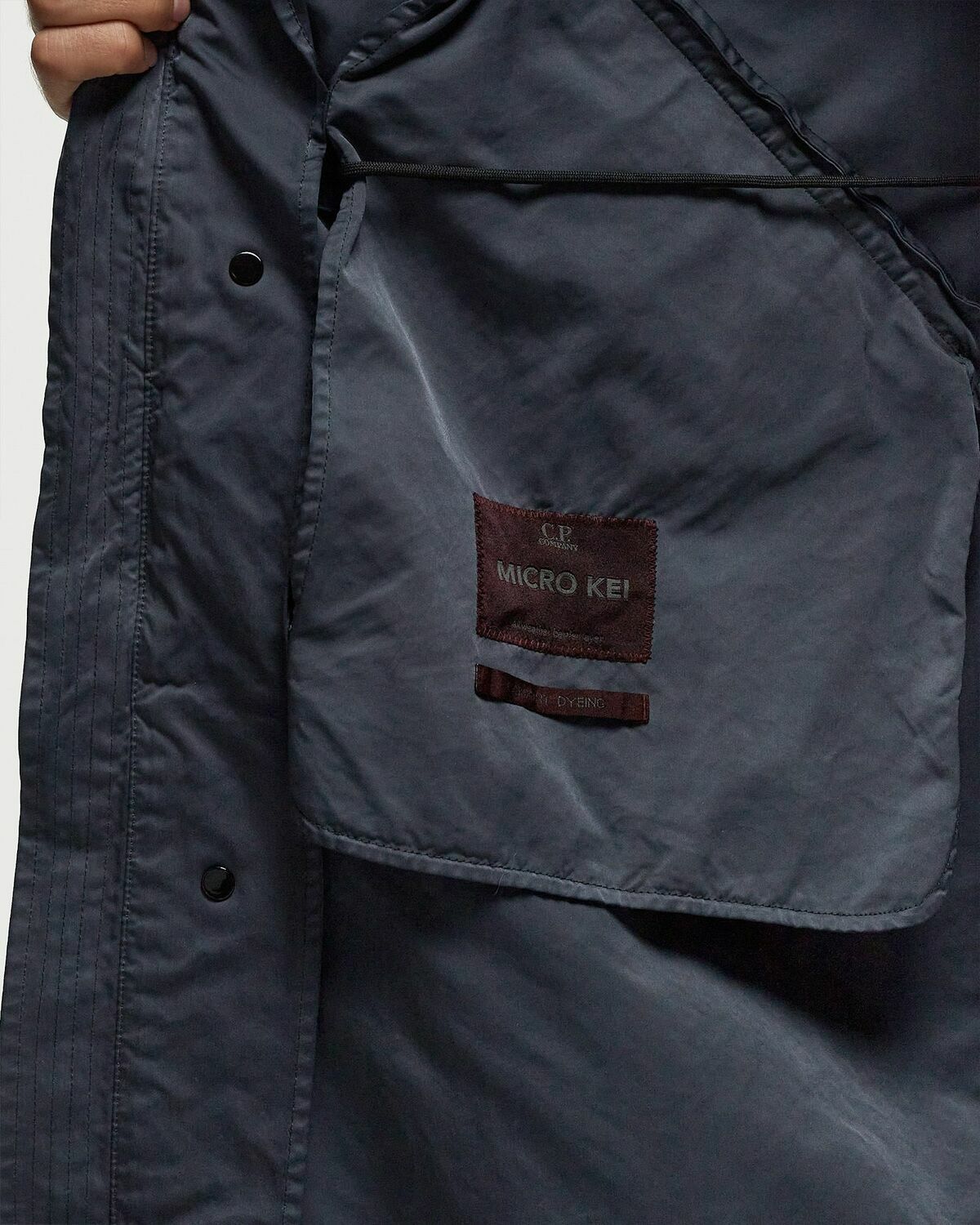 C.P. Company Outerwear Long Jacket In Micro Kei Black Parkas
