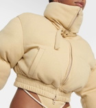 Didu Cropped fleece puffer jacket