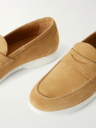 Kiton - Suede Penny Loafers - Neutrals