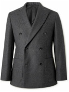 Kaptain Sunshine - Double-Breasted Wool Suit Jacket - Gray
