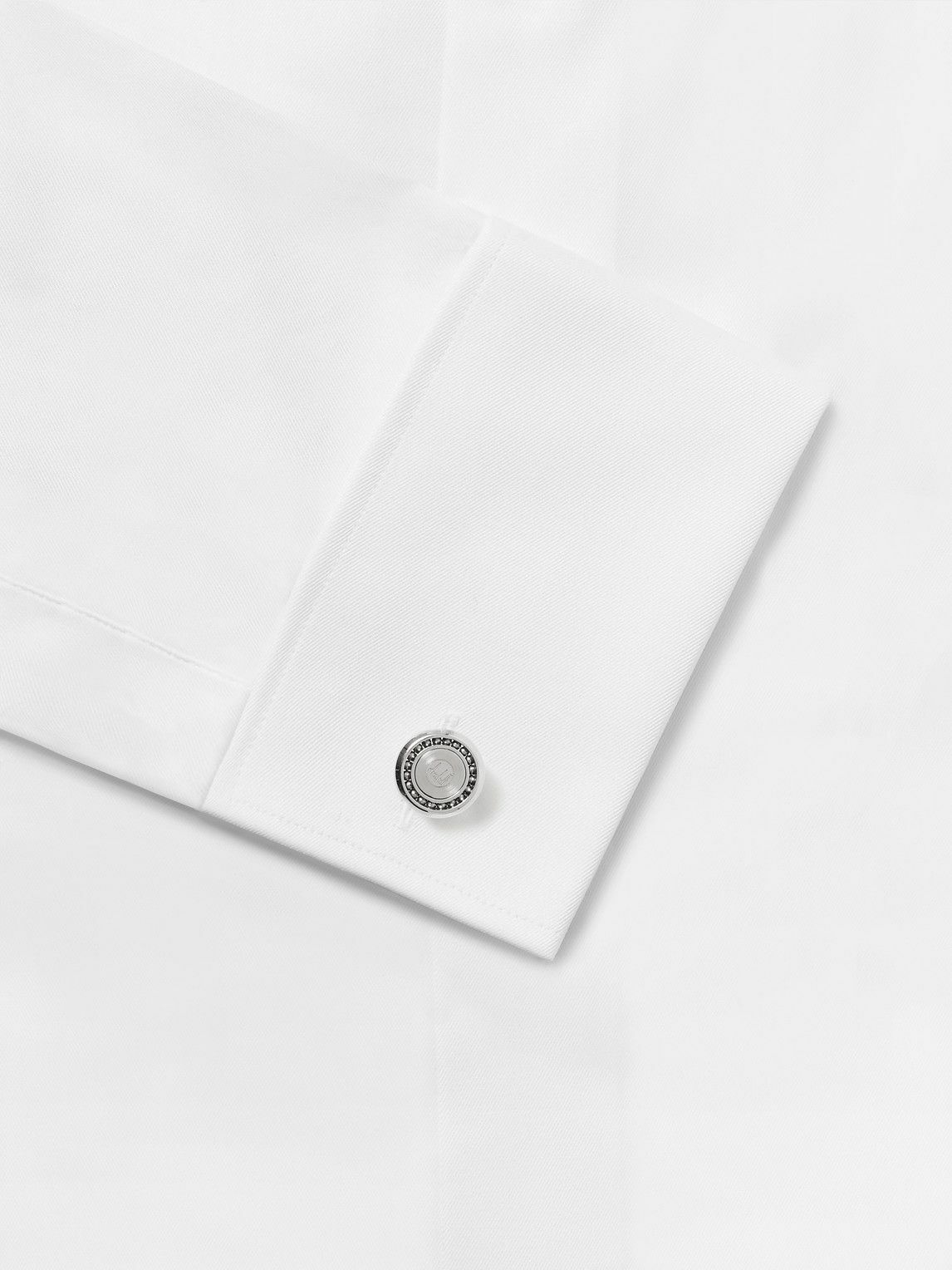 Dunhill - Logo-Engraved Silver-Tone Cufflinks