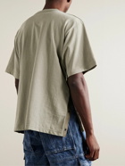 Sacai - Eric Haze Appliquéd Cotton-Jersey T-Shirt - Green