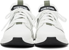 TOM FORD White & Khaki Jago Sneakers