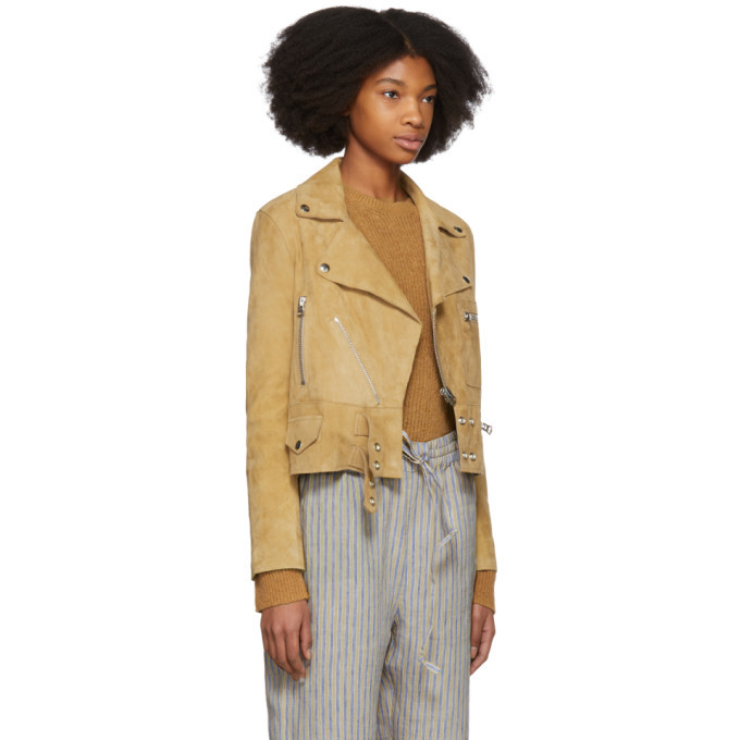 Acne Studios Brown Suede Suokki Jacket Acne Studios