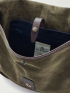 Bleu de Chauffe - Margot Leather-Trimmed Suede Messenger Bag