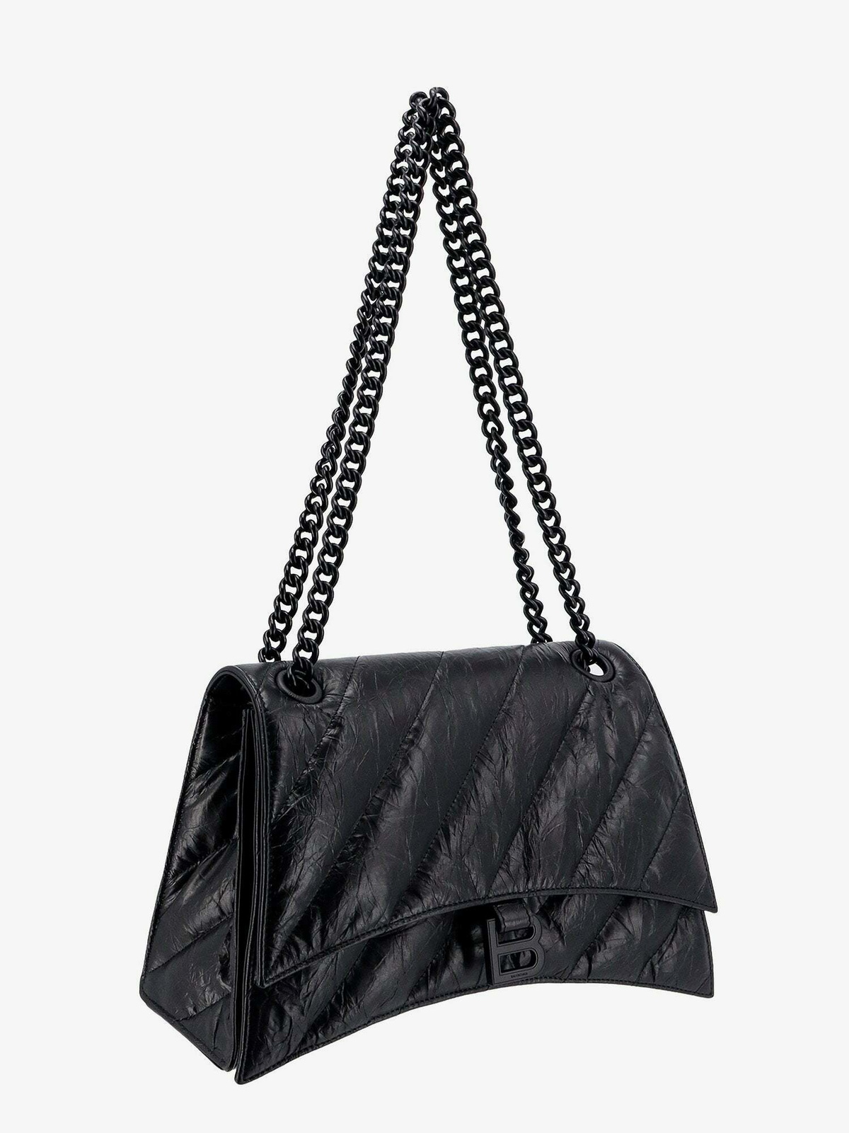 Balenciaga Crush Black Womens Shoulder Bag Balenciaga