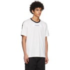 Dolce and Gabbana White Two-Tone Patch T-Shirt