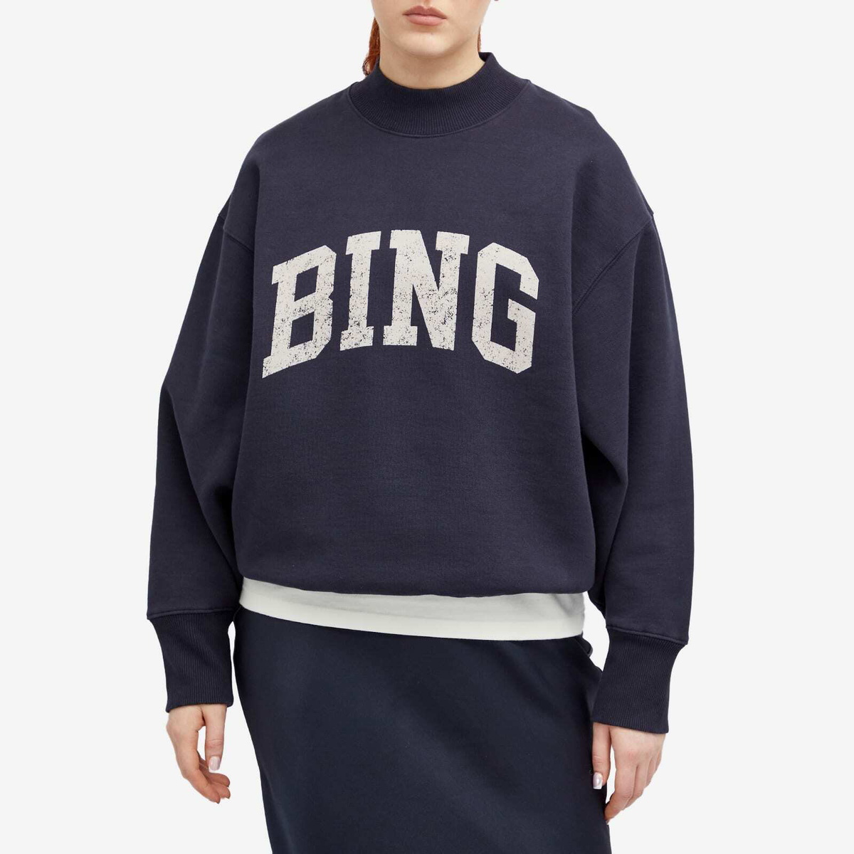 Anine Bing Women's Bradie Sweatshirt in Navy