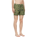 Vivienne Westwood Khaki Classic Boxer Swim Shorts