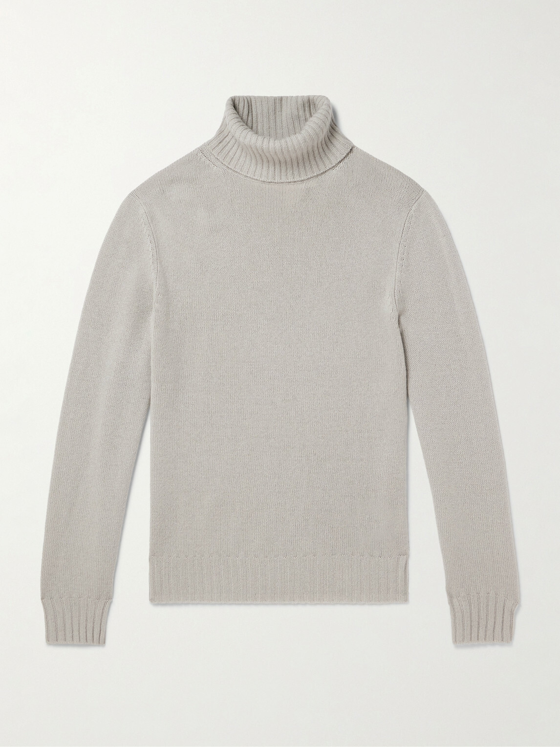 Allude - Virgin Wool and Cashmere-Blend Rollneck Sweater - Neutrals