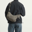 F/CE. Textured Twill Horn Mini Shoulder Bag in Charcoal 