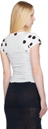 Paloma Wool Blue & White Loana T-shirt