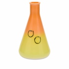 Frizbee Ceramics Erlenmeyer Jug in Orange Yellow Gradient Smile 