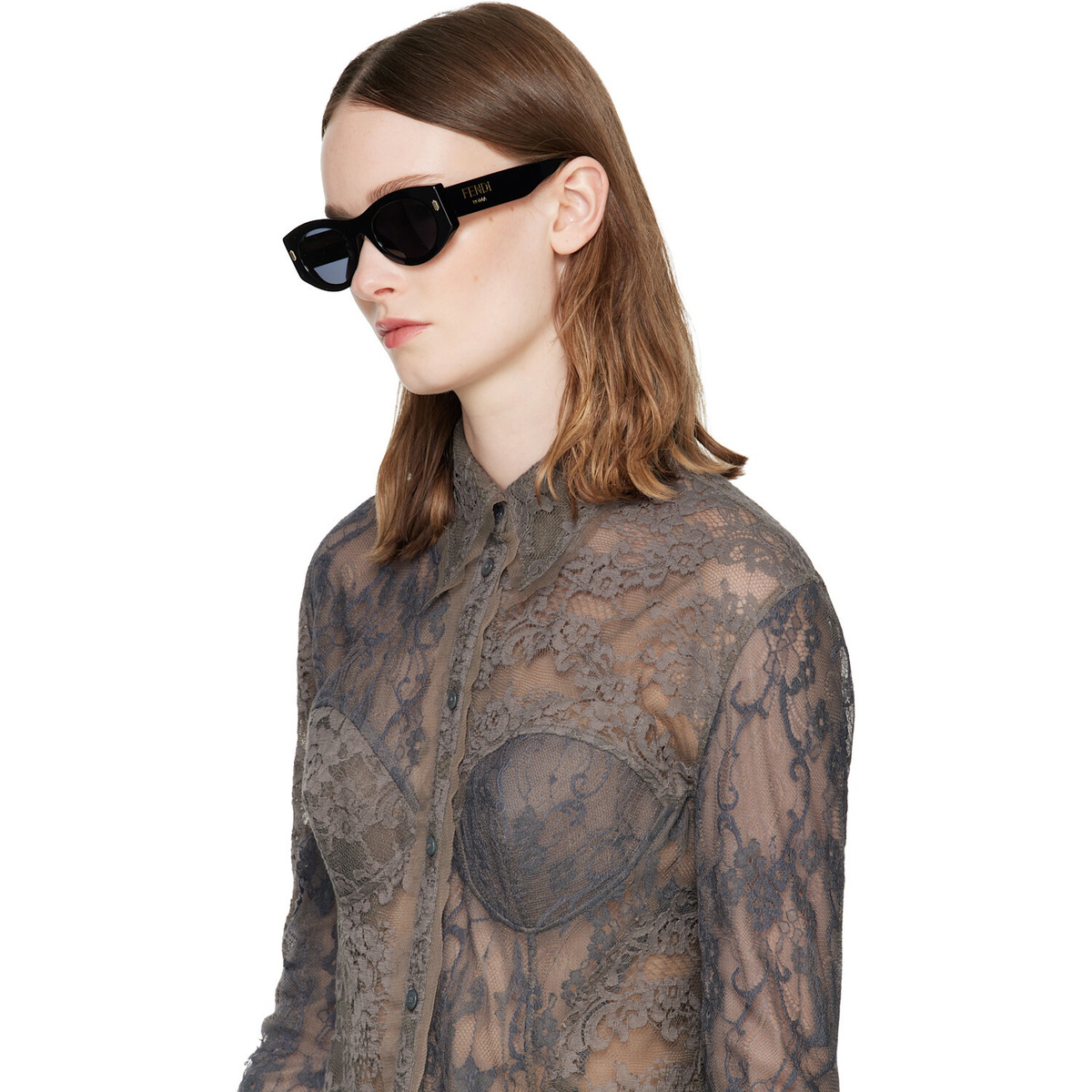 Fendi Black 'Fendi Roma' Sunglasses