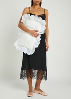 Simone Rocha Pillowcase Embroidered Padded Clutch - White - One Size