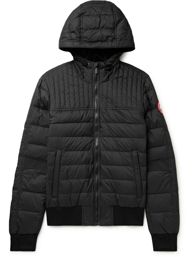 Photo: Canada Goose - Cabri Slim-Fit Packable Quilted Nylon-Ripstop Hooded Down Jacket - Black