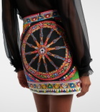 Dolce&Gabbana Printed cotton miniskirt