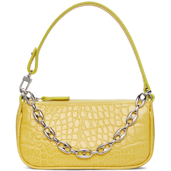 Yellow best sale croc bag