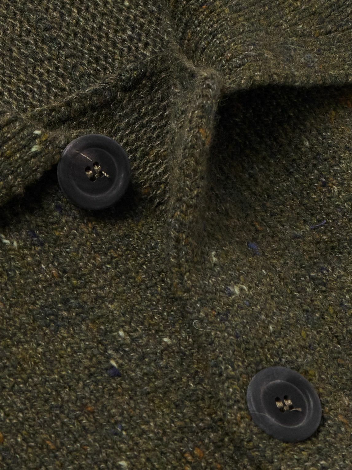 Inis Meáin - Carpenters Merino Wool and Cashmere-Blend Cardigan - Green