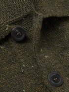 Inis Meáin - Carpenters Merino Wool and Cashmere-Blend Cardigan - Green