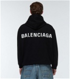 Balenciaga Logo cotton-jersey hoodie