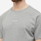 Maison Kitsuné Men's Embroidered Relaxed T-Shirt in Grey Melange