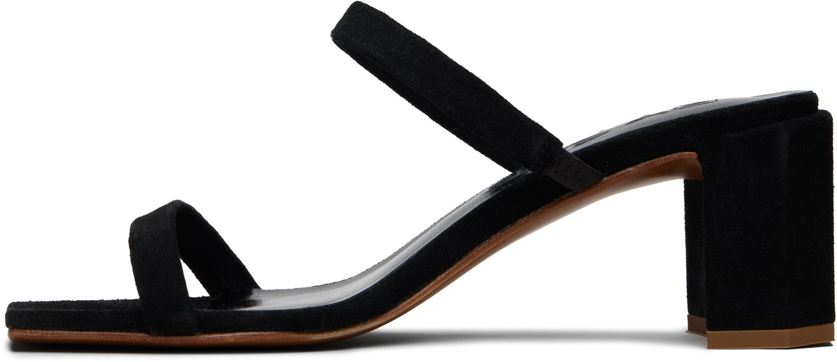 BY FAR Black Tanya Heeled Sandals
