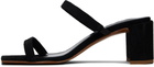 BY FAR Black Tanya Heeled Sandals