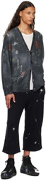 R13 Black Articulated Knee Sweatpants
