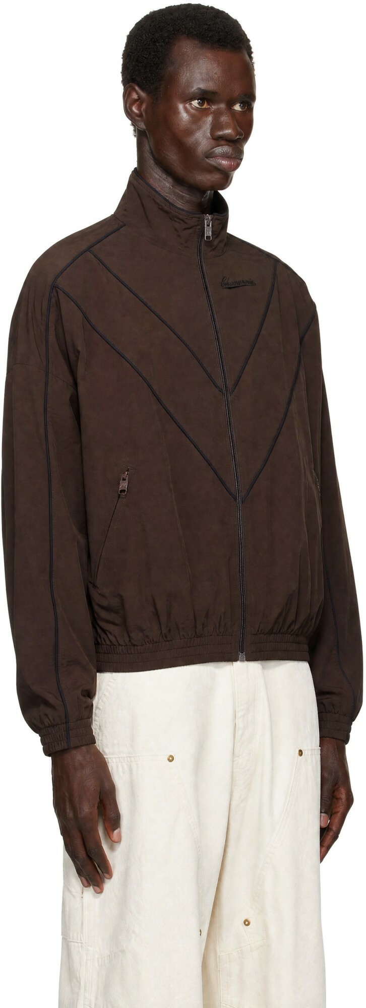 WILLY CHAVARRIA Brown 'Bad Boy' Track Jacket