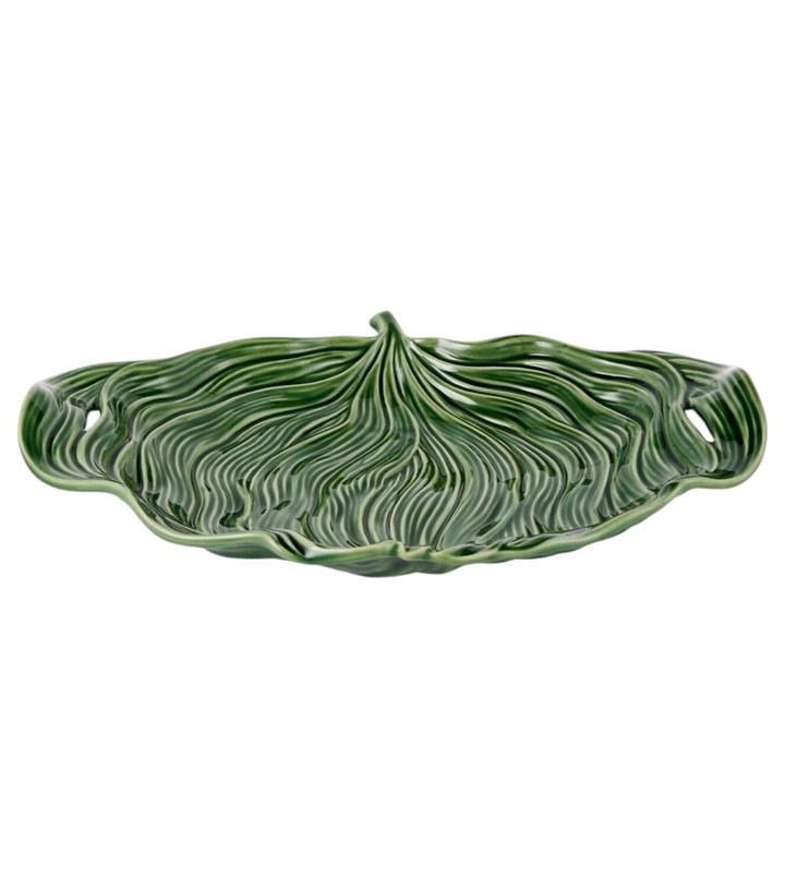 Photo: Bordallo Pinheiro Folhas Banana Leaf ceramic platter