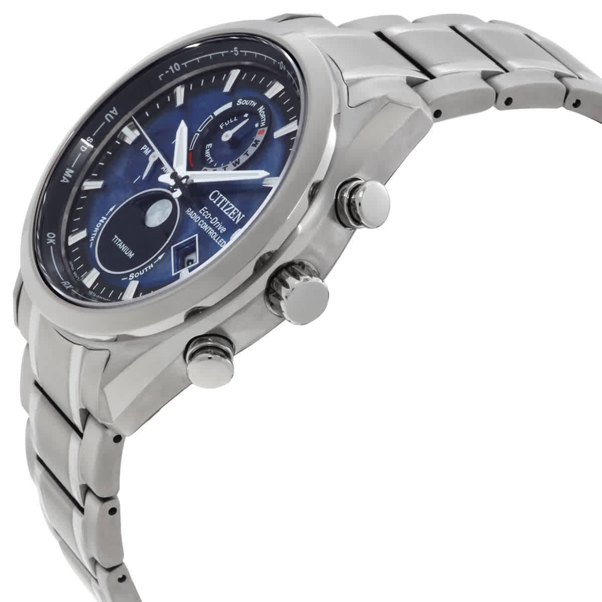Citizen Tsuki-yomi A-T Perpetual World Time Blue Dial Mens Watch BY1010-57L