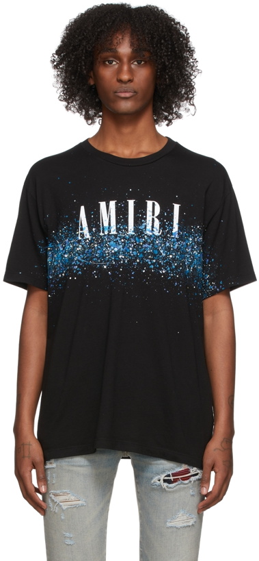 Photo: AMIRI Black Crystal Core Logo Painter T-Shirt