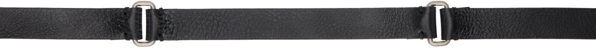 YOKE Black Narrow Western Belt
