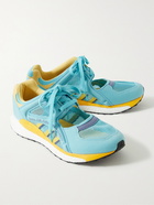 adidas Consortium - Human Made Cutout Mesh and Canvas Sneakers - Blue