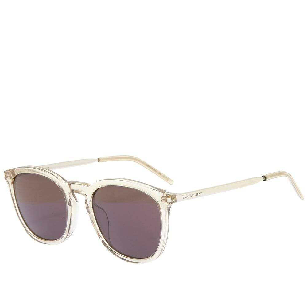 Photo: Saint Laurent Sunglasses Men's Saint Laurent SL 360 Sunglasses in Brown/Silver/Black