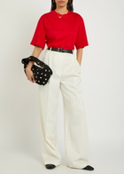 Rohe Cotton and Silk-blend T-shirt Red