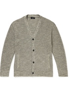 Theory - Neal Ribbed Cotton Cardigan - Gray