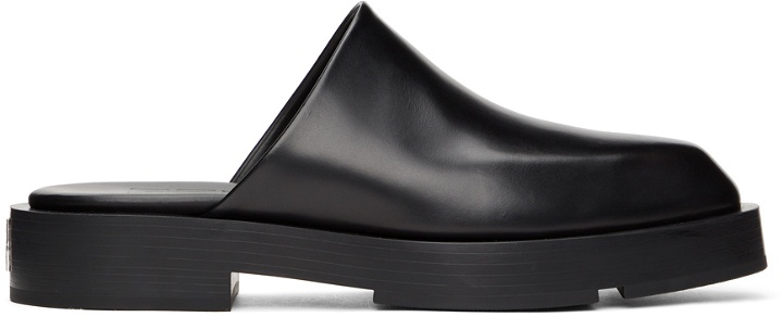 Photo: Givenchy Black Squared Open Loafers