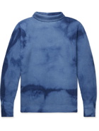 Barena - Ribbed Tie-Dyed Wool Rollneck Sweater - Blue