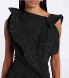 Maticevski Flashpoint ruffled asymmetric gown