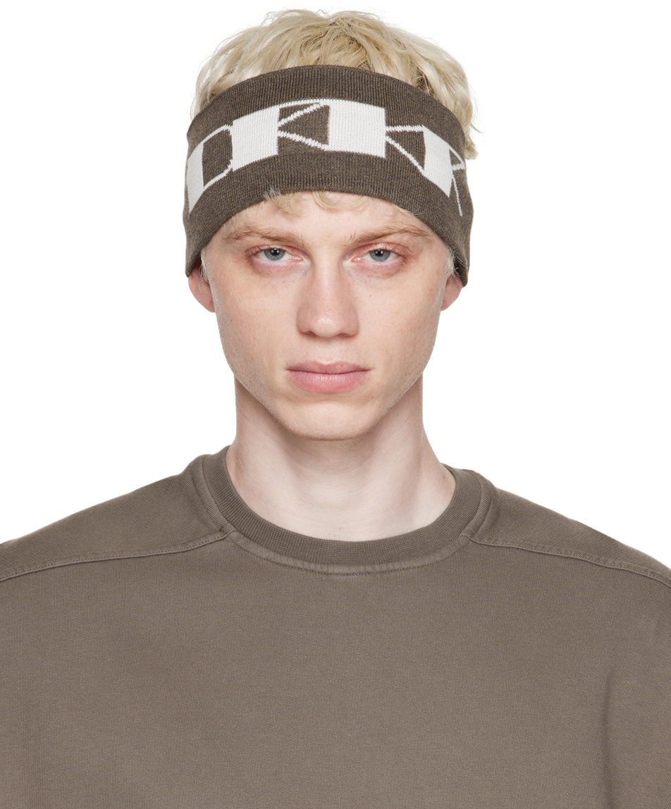 Rick Owens DRKSHDW Gray 'HRDR' Headband Rick Owens Drkshdw