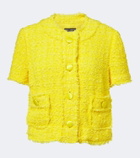 Dolce&Gabbana Cotton-blend tweet jacket