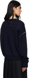 A.P.C. Navy Logo 'A.P.C' Sweater