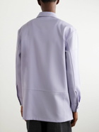 Jil Sander - Wool-Gabardine Overshirt - Purple